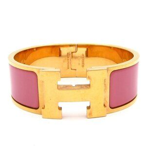 Hermes Bangle Clic Clac Gold Pink Gold X Pink